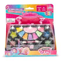 Kit Sombras, Batom e Gloss Infantil na Maleta Polibrinq