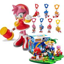 Kit Sonic: Boneco Amy + Chaveiro + Mini Figura - DC Toys