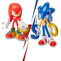 Kit Sonic Bonecos: Sonic vs. Knuckles Original - DC Toys Kit Sonic Bonecos: Sonic vs. Knuckles Original - DC Toys