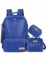 Kit Sonic Game Mochila De Costas + Lancheira + Estojo Box Kit Sonic Game Mochila De Costas + Lancheira + Estojo Box
