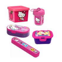 Kit Sonic Volta Aulas Copinho Lancheira Pote Marmita Estojo Hello Kitty -