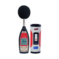 Kit Sonômetro Digital Pressão Sonora Gps Microfone Dec-7000 Calibrador Acústico Decibelímetro Ruído Cal-5000 Instrutherm