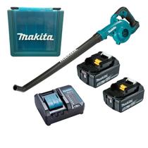 Kit Soprador à Bateria DUB186Z-P + 2 Baterias 18V 5Ah + Carregador DC18WC Bivolt + Maleta Plástica Makita Kit Soprador à Bateria DUB186Z-P + 2 Baterias 18V 5Ah + Carregador DC18WC Bivolt + Maleta Plástica Makita