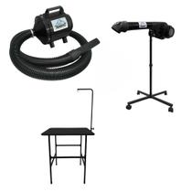 KIT Soprador alpha, Secador Turbo, Mesa Fixa com Guia Trino Pet Profissional Pet Shop para Cães e Gatos KIT Soprador alpha, Secador Turbo, Mesa Fixa com Guia Trino Pet Profissional Pet Shop para Cães e Gatos