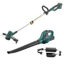 Kit Soprador e Aparador de Grama a Bateria 24V Tekna Kit Soprador e Aparador de Grama a Bateria 24V Tekna