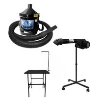 Kit soprador next e secador hiper turbo e mesa fixa com guia trino pet profissional Kit soprador next e secador hiper turbo e mesa fixa com guia trino pet profissional