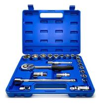 Kit Soquete c/ Catraca Sextavado Jogo 22 peças + Maleta ID-2847K Idea