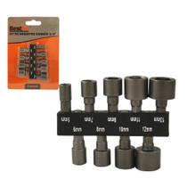 Kit soquete canhao 1/4"" 09 pcs - bestfer Kit soquete canhao 1/4"" 09 pcs - bestfer