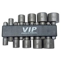 Kit Soquete Cânhão 4 a 13mm 10 Peças 901732 - 3 Unidades - VIP