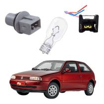 Kit Soquete+ Conector+ Lâmpada T10pingo Lanterna Gol 80 - 95