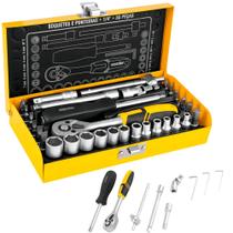 Kit Soquete E Ponteira 33 Peças 3029014033 Vonder