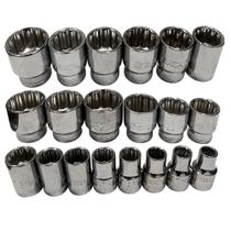 KIT Soquete Estriado Tamanho 10 mm a 32 mm - SATA KIT Soquete Estriado Tamanho 10 mm a 32 mm - SATA