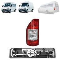 Kit soquete + lanterna traseira sprinter 2002 a 2012 lado esquerdo (bicolor)
