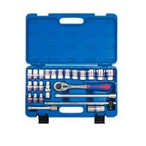 Kit Soquete Sextavado com 24 Peças 1/2 (8-32mm) 433516RC King Tony Kit Soquete Sextavado com 24 Peças 1/2 (8-32mm) 433516RC King Tony