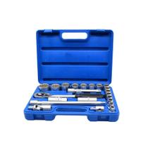 Kit Soquetes 10-22mm Estriado 22pçs Ref 1429 BREMEN