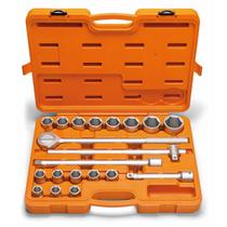 Kit Soquetes 3/4'' Tramontina 20 Peças Aço CrV Kit Soquetes 3/4'' Tramontina 20 Peças Aço CrV