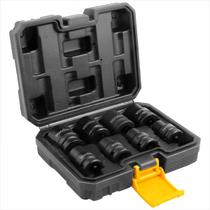 Kit soquetes impacto sextavados encaixe 1/2" 8 peças - Vonder