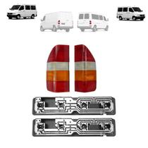 Kit soquetes + lanternas traseiras sprinter 1997 a 2001 (tricolor)