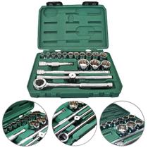 Kit Soquetes Sata 18 Peças 10-32mm 1/2 Cromo Vanadium Kit Soquetes Sata 18 Peças 10-32mm 1/2 Cromo Vanadium