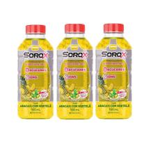 Kit Sorox Sabor Abacaxi Com Hortelã Com 3 Unidades De 550ml Cada