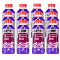 Kit Sorox Sabor Uva Com 12 Unidades De 550ml Cada