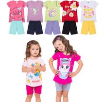 Kit Sortido 10 Peças de Roupas bebê Menina Conjunto Ciclista bebê infantil 5 conjuntos Kit Sortido 10 Peças de Roupas bebê Menina Conjunto Ciclista bebê infantil 5 conjuntos