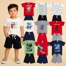 Kit Sortido 10 Peças de Roupas Infantil Menino Kit 5 Conjuntos Infantil (5 Camiseta + 5 Shorts) Kit Sortido 10 Peças de Roupas Infantil Menino Kit 5 Conjuntos Infantil (5 Camiseta + 5 Shorts)