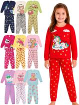 Kit Sortido 10 Peças Pijama Infantil Bebê Menina Manga Comprida kit 5 pijamas para menina bebê manga longa Kit Sortido 10 Peças Pijama Infantil Bebê Menina Manga Comprida kit 5 pijamas para menina bebê manga longa