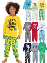 Kit Sortido 10 Peças Pijama Infantil Menino Manga Comprida kit 5 pijamas para menino manga longa Kit Sortido 10 Peças Pijama Infantil Menino Manga Comprida kit 5 pijamas para menino manga longa