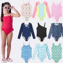 Kit Sortido 3 Peças de Roupas Infantis Menina Moda Praia- 3 Maiôs Kit Sortido 3 Peças de Roupas Infantis Menina Moda Praia- 3 Maiôs