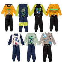 Kit Sortido 4 Peças de Roupas Masculino Infantil Inverno 1 ao 16