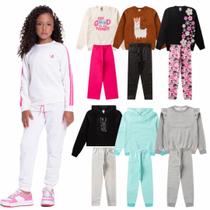 Kit Sortido 6 Peças de Roupas Infantis Menina Inverno- 3 Casacos + 3 Calças Kit Sortido 6 Peças de Roupas Infantis Menina Inverno- 3 Casacos + 3 Calças