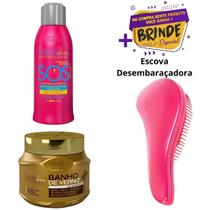 Kit Sos + Banho De Verniz Máscara Hidratante Forever Liss