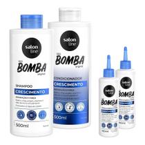 Kit SOS Bomba 500ml + 2 Tônicos crescimento acelerado Salon Line