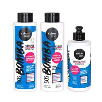 Kit SOS Bomba Original Shampoo + Condicionador + Creme de Pentear 300ml Kit SOS Bomba Original Shampoo + Condicionador + Creme de Pentear 300ml