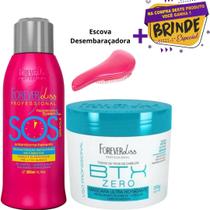 Kit SOS + Btx Zero 250g Hidratação Profunda Original!