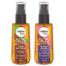 Kit SOS Cachos com Super Óleos 42ml e Óleo de Coco 42ml Salon Line Kit SOS Cachos com Super Óleos 42ml e Óleo de Coco 42ml Salon Line