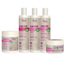 Kit Sos Cachos Shampoo Cond Gelatina Ativador E Máscara Apse