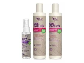 Kit Sos Cachos Shampoo, Condicionador E Reparador - Apse Kit Sos Cachos Shampoo, Condicionador E Reparador - Apse