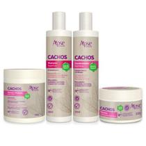 Kit Sos Cachos Shampoo Condicionador Máscara E Ativador Apse