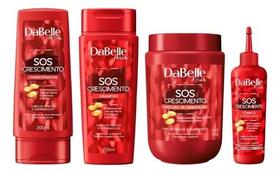 Kit Sos Crescimento Dabelle Shampoo + Condicionador + Máscara + Tônico