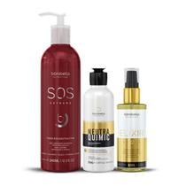 Kit SOS Extreme, Neutraquimic e Elixir 12 Óleo Borabella
