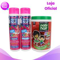 Kit SOS Kids com Creme para pentear Melancia Natuhair 1 kg Kit SOS Kids com Creme para pentear Melancia Natuhair 1 kg