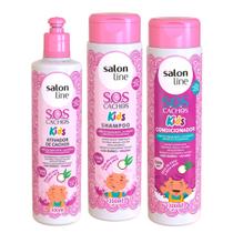 Kit SOS Kids Shampoo + Condicionador + Ativador de Cachos Salon Line