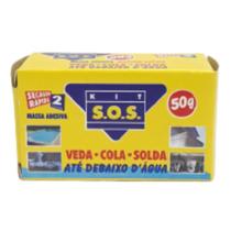 Kit SOS Massa Adesiva Epóxi Vedatudo Cola Até De baixo Da água 100g - Vedatubo