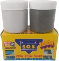 Kit Sos Massa Adesiva Vedatudo Secagem Rápida 2 Horas 100G