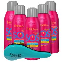 Kit SOS Reconstrutor Forever Liss 300ml 5 Uni + Escova BYS