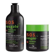 Kit SOS Resgate Shampoo + Máscara Hidratação Extrema