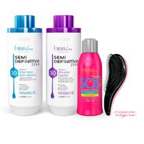 Kit SOS + Semi Definitiva 2 Etapas 1L Forever Liss +Escova