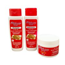 Kit SOS Whey Protein Elegance Paris Color: Sh+Cond+Máscara